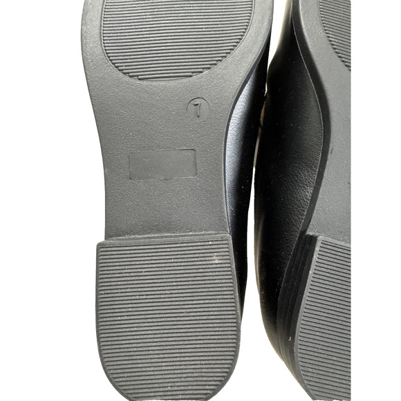 Journee Collection Lacie Shoes Womens Size 7 Black Slip On Loafers Moc Toe Bit - Picture 15 of 16